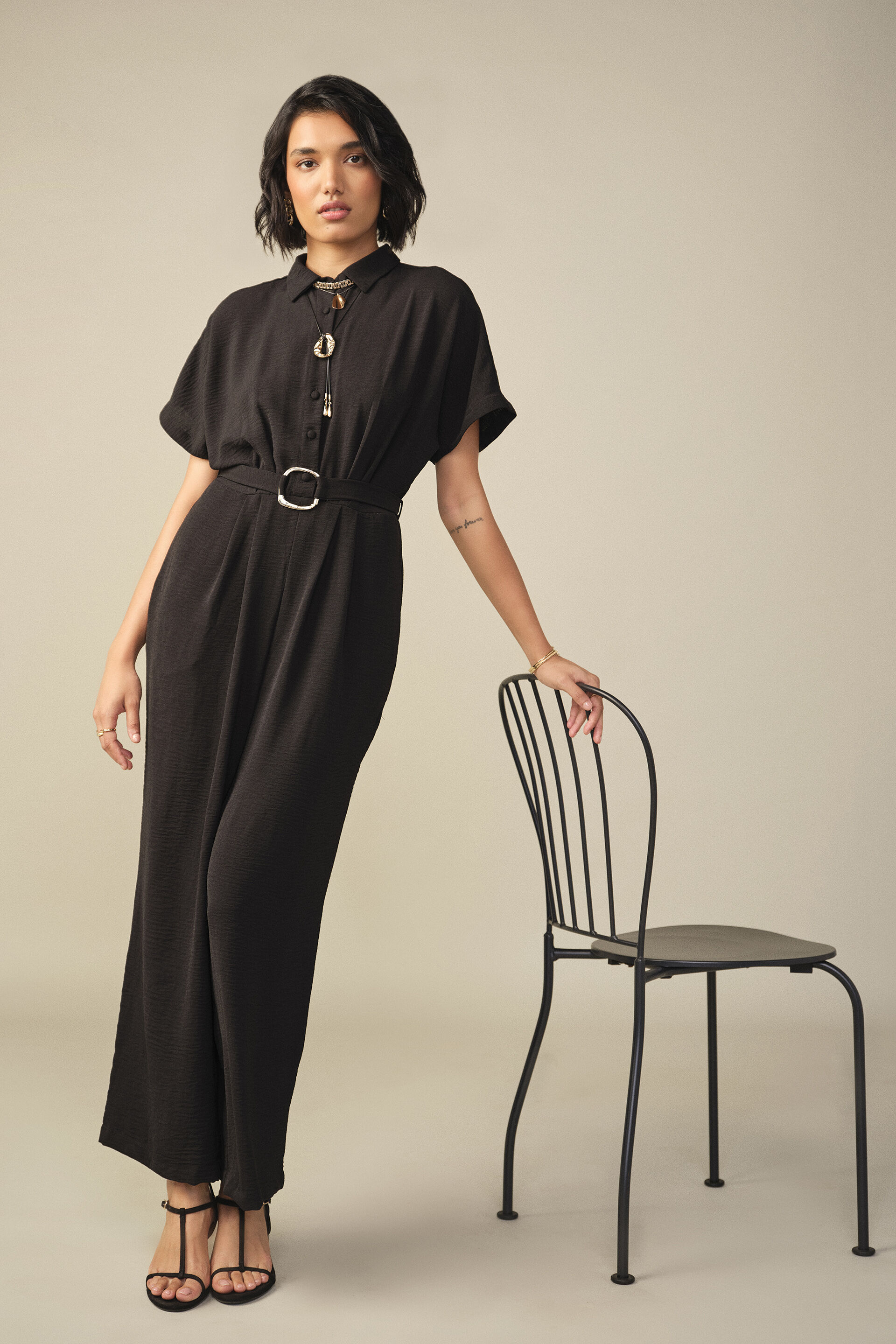 Versatile Jumpsuit in Black, Black, image 2